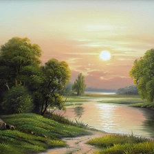 Схема вышивки «Пейзаж»