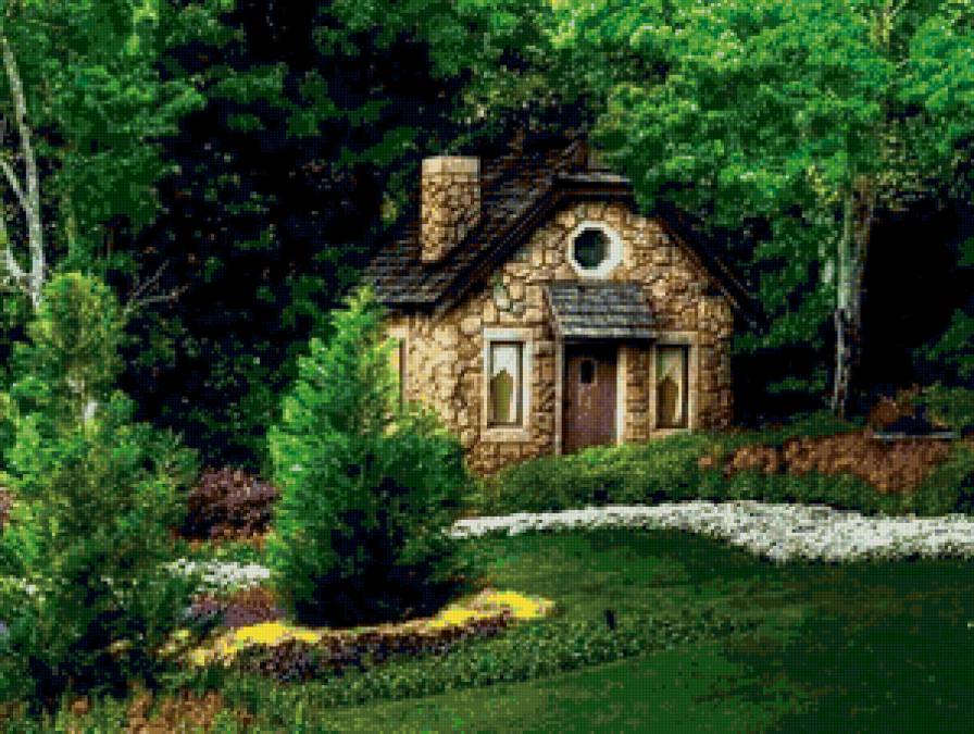 сказочный домик1 - лето, природа, сказка, дом - предпросмотр