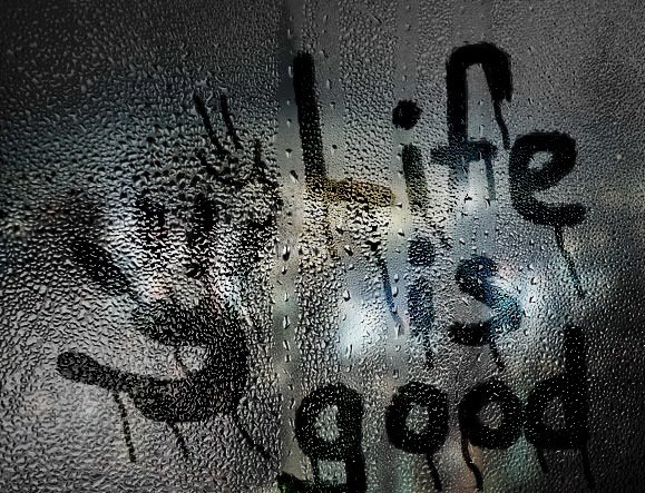 Жизнь... - отпечаток, дождь - оригинал