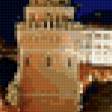 Предпросмотр схемы вышивки «Ночной Кремль» (№37440)