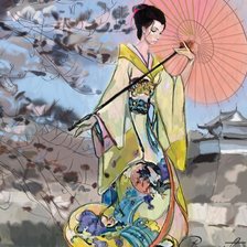 Схема вышивки «китаянка»