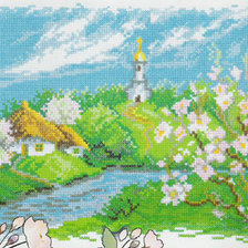 Схема вышивки «пейзаж-весна»