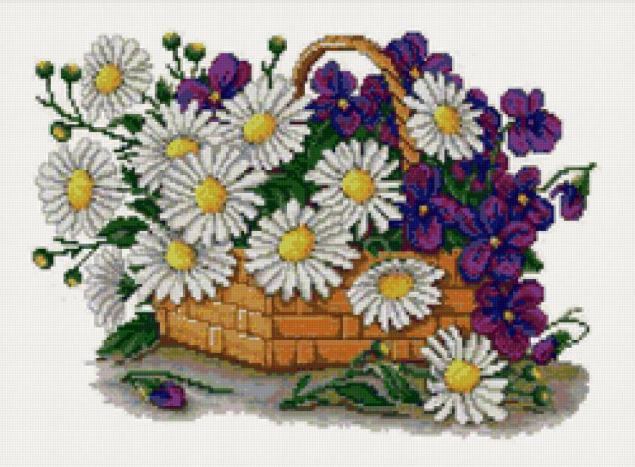 цветы в корзине - корзина, цветы - предпросмотр