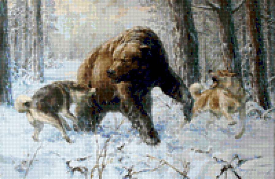 Охота на медведя - охота - предпросмотр