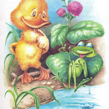 Схема вышивки «утенок»