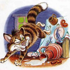 Схема вышивки «кот и лиса»