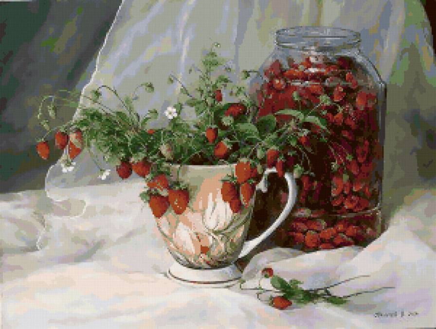 лето в банке - клубника, ягоды, для кухни - предпросмотр