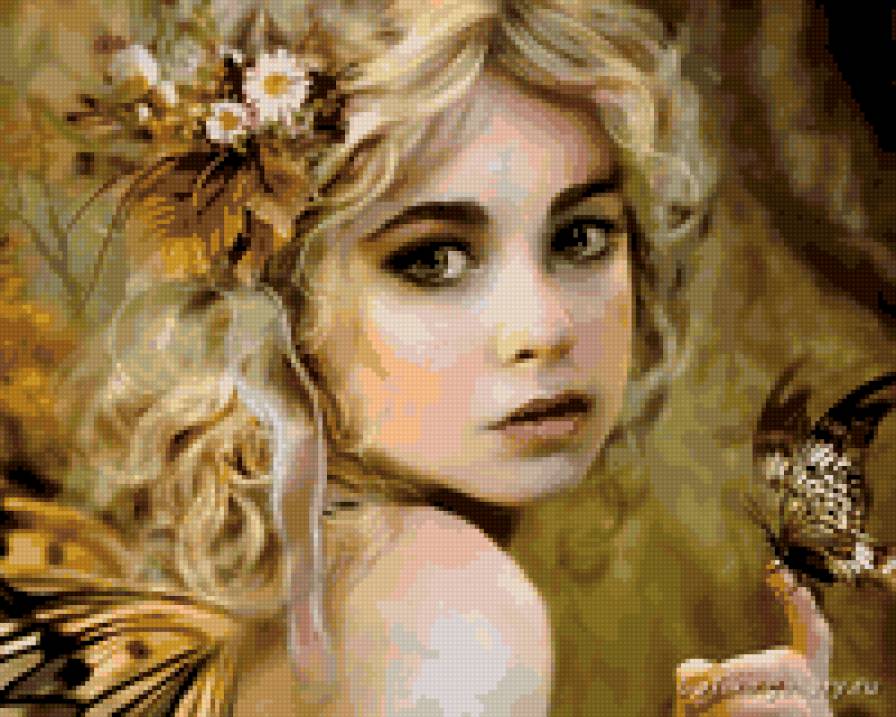 №39314 - искусство, девушка, картина, люди, живопись - предпросмотр