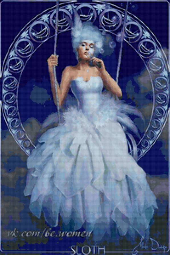 №39524 - девушка, картина - предпросмотр