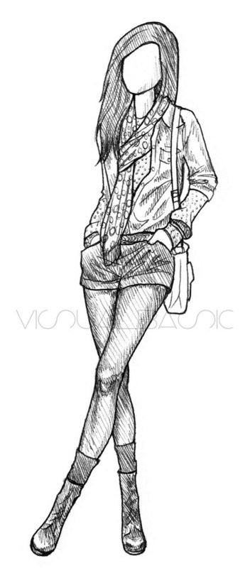 №39989 - монохром, девушка - оригинал