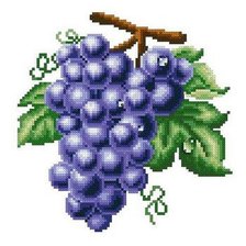 Оригинал схемы вышивки «виноград» (№40849)