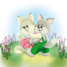 Схема вышивки «волки»