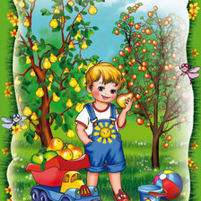 Схема вышивки «веселые картинки»