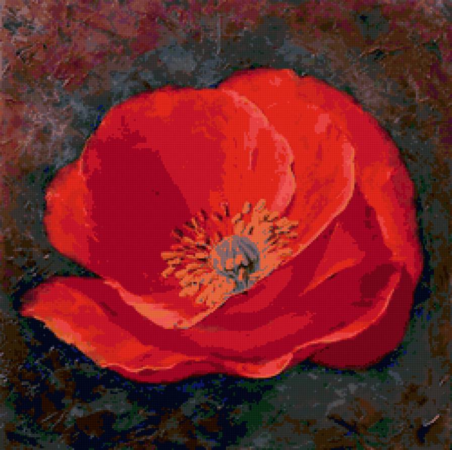 маки - цветок, живопись, маки, подушки, исскуство, подушка, цветы - предпросмотр