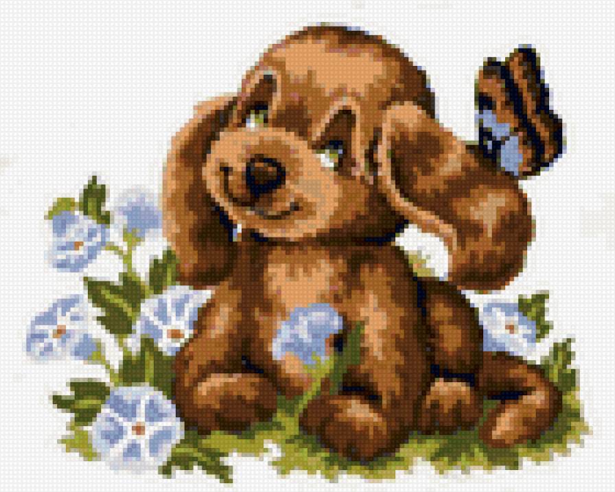 Красивый щенок - собака, щенок, детское, детям - предпросмотр