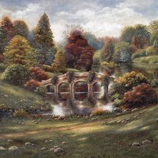 Схема вышивки «Пейзаж»