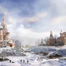 Схема вышивки «зима 6»