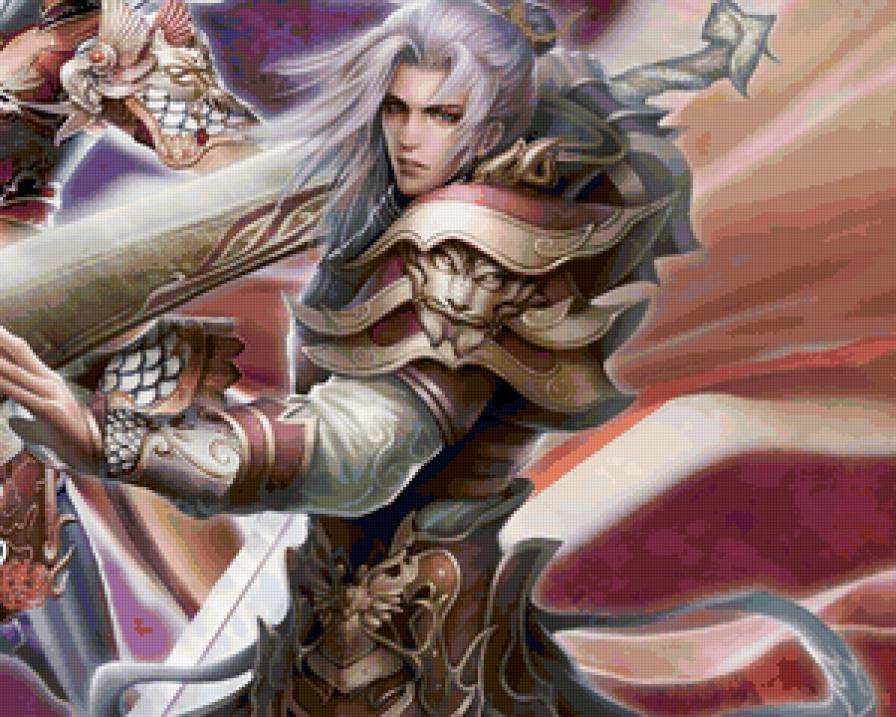 Воин - люди, парни, парень, восток, оружие - предпросмотр