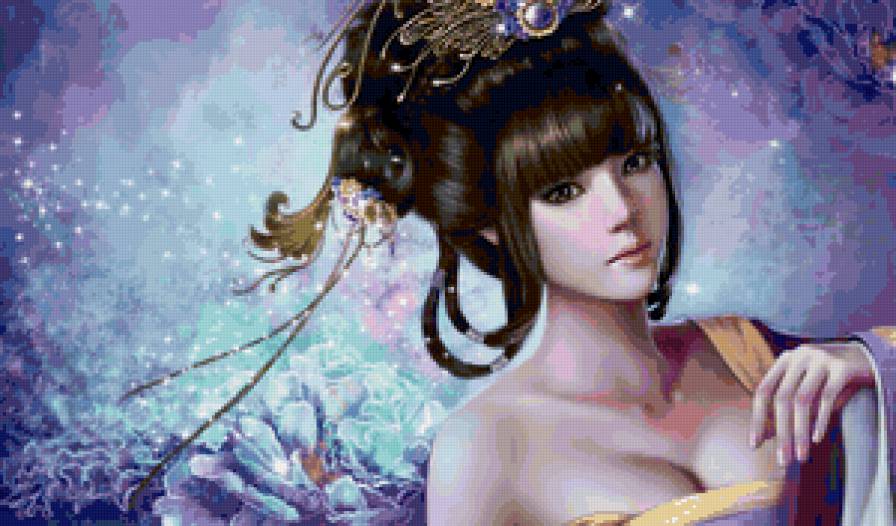 №42745 - девушка, восток, люди, цветы - предпросмотр