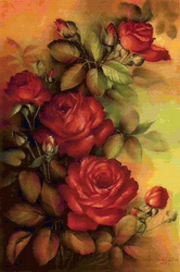 Серия "Цветы" - цветы, розы - предпросмотр