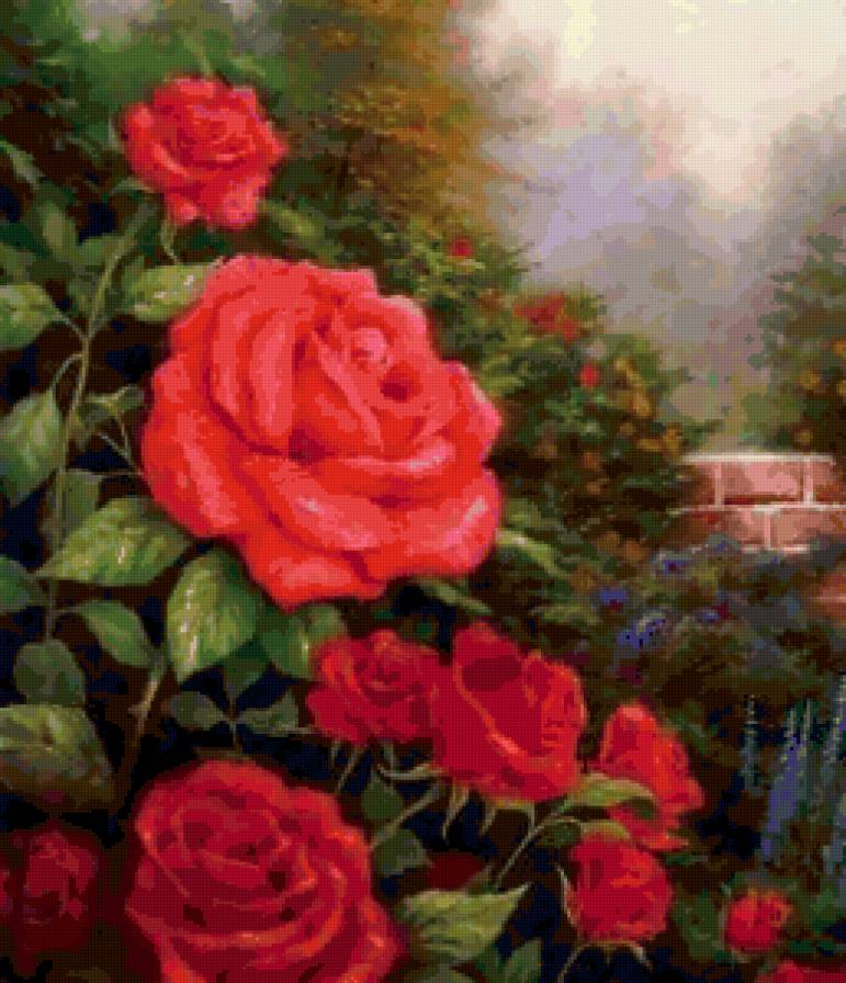 Серия "Цветы" - цветы, розы - предпросмотр