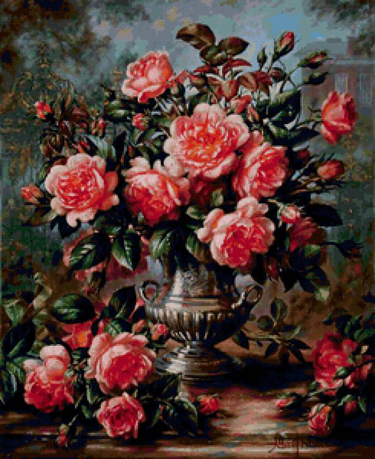 Натюрморт цветы - натюрморт цветы - предпросмотр