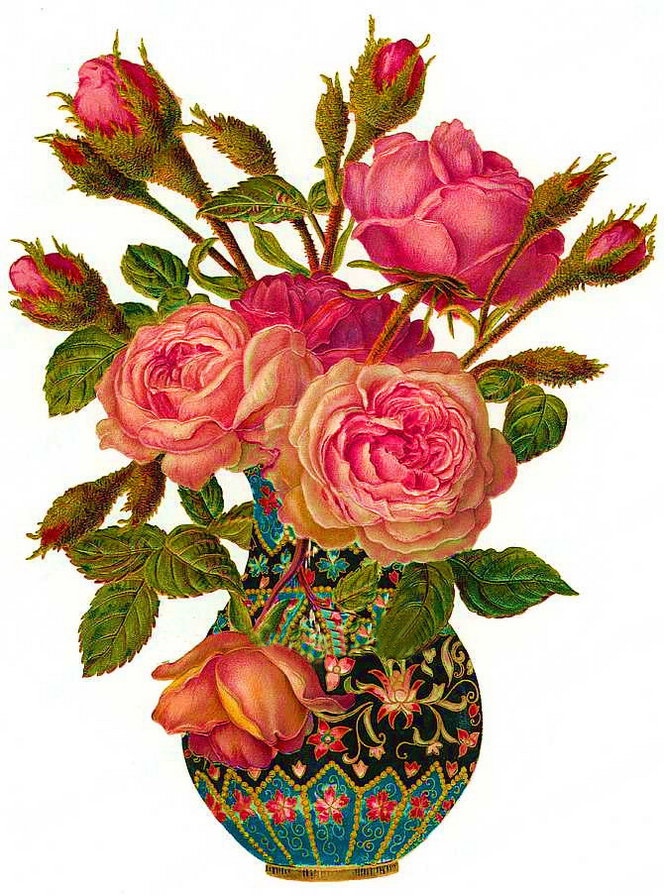 №43137 - роза в вазе - оригинал