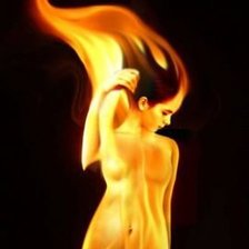 девушка-пламя