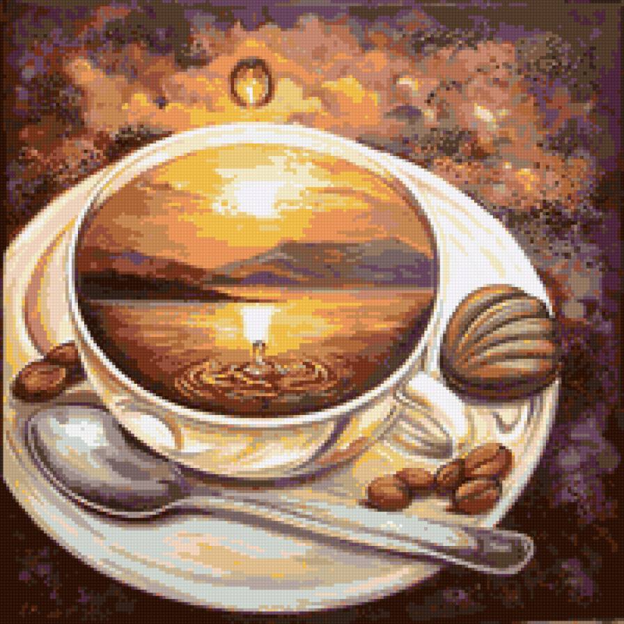 Кофе на закате - для кухни, кухня, кофе - предпросмотр