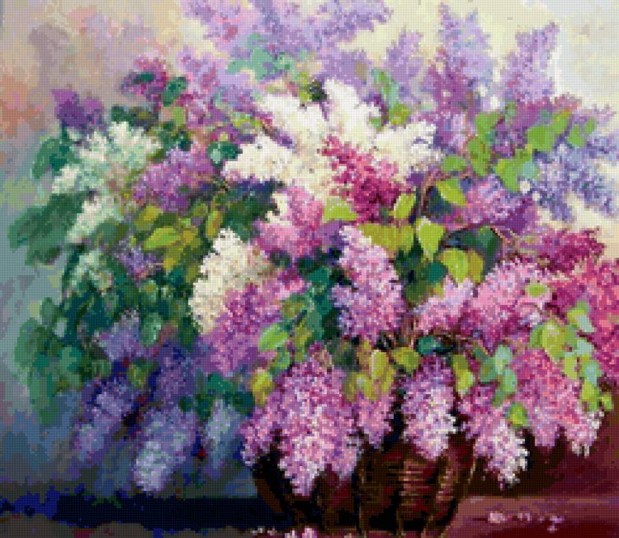 сирень - букет, цветы, сирень - предпросмотр