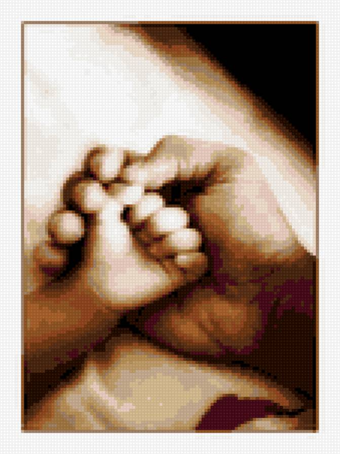 ручки (папа и малыш) - малыш, дети - предпросмотр