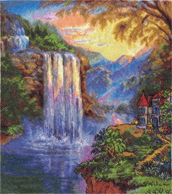 Сказочная страна - водопад, вода, пейзаж, природа - оригинал