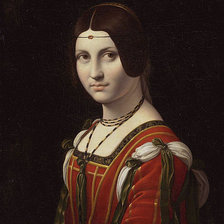 Оригинал схемы вышивки «портрет дамы» (№45599)