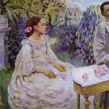 Схема вышивки «В САДУ»