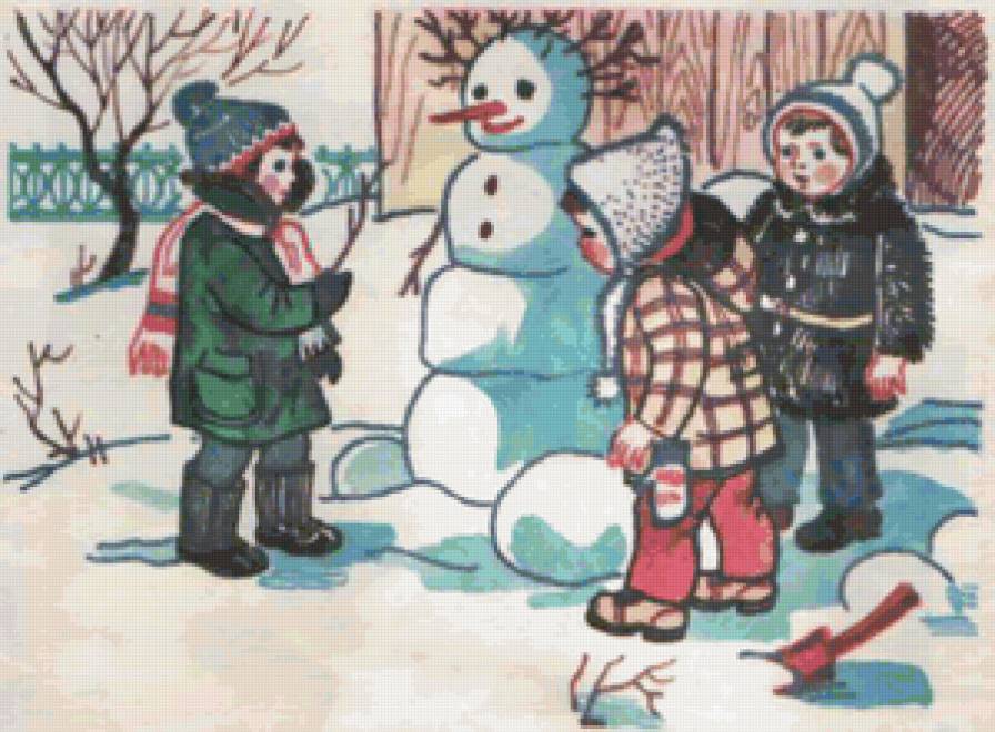 снеговик - предпросмотр