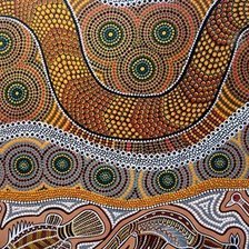 Оригинал схемы вышивки «Рисунки австралийских аборигенов» (№46744)