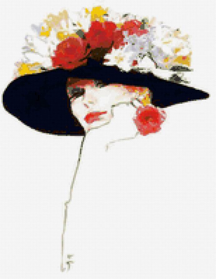 Дама в шляпке - дама в шляпке - предпросмотр