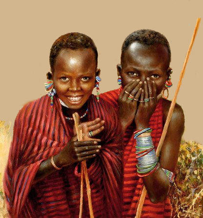Дети Африки - африка, дети, негры, улыбка - оригинал