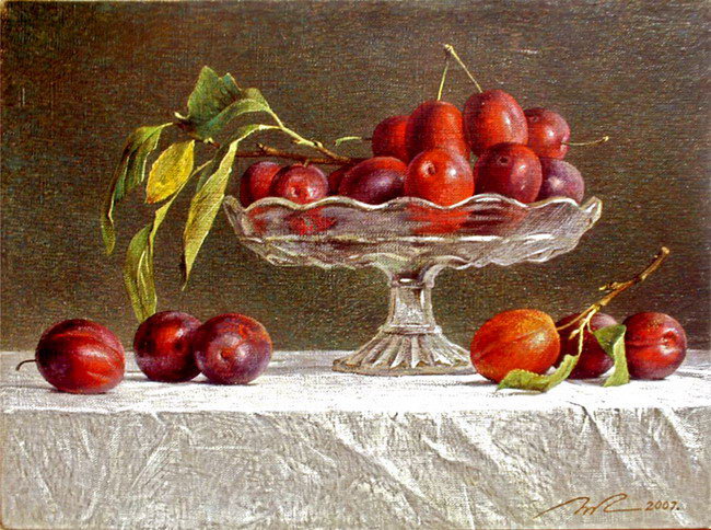 Сливы - сливы, натюрморт - оригинал