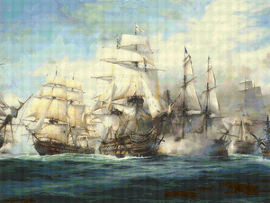 бой в море - корабль - предпросмотр