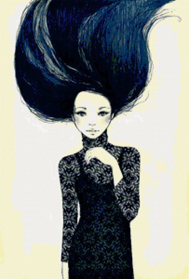 Девушка - поза, женщина, волосы, девушка - предпросмотр