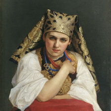 Схема вышивки «девушка»