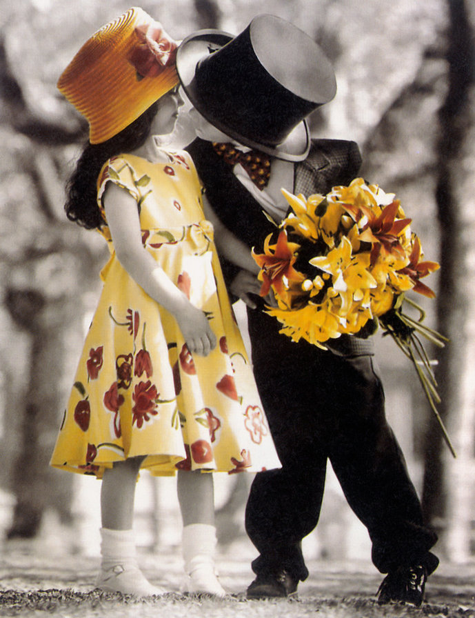 детская нежность и лилии - оригинал