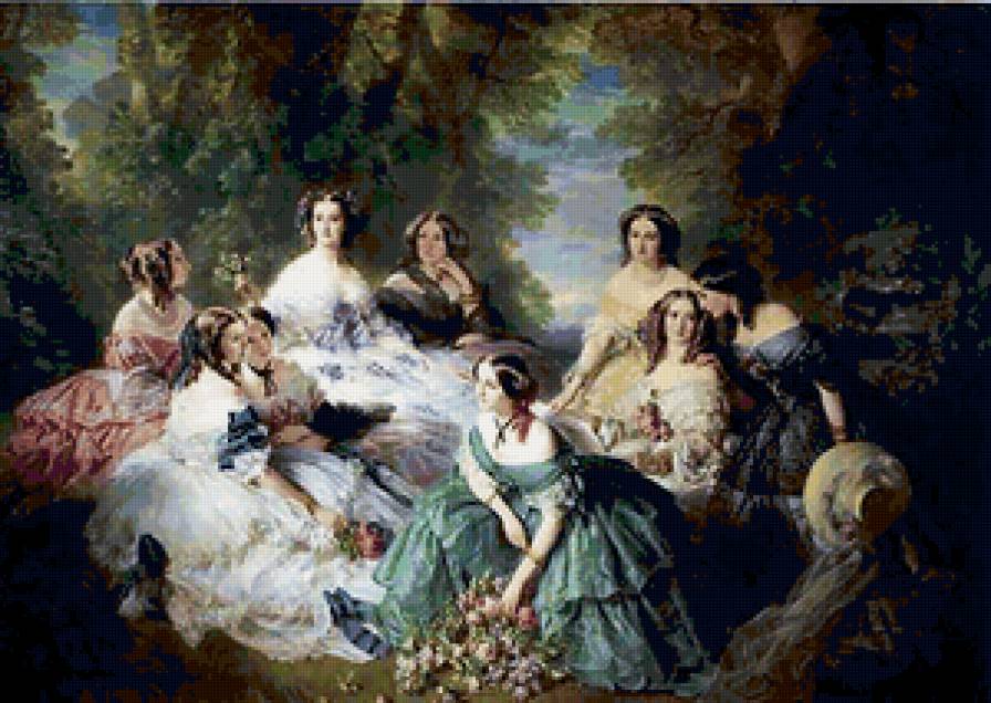 барышни - живопись - предпросмотр