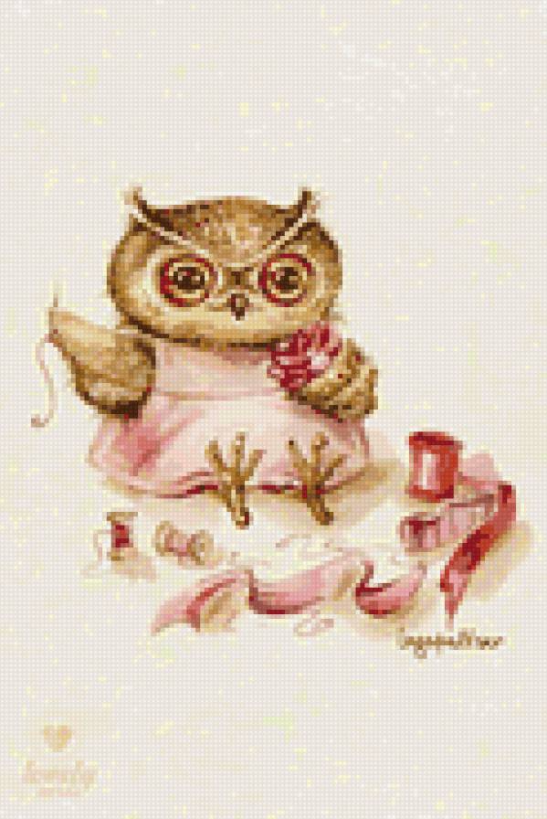 сова рукодельница - сова, рукодельница - предпросмотр