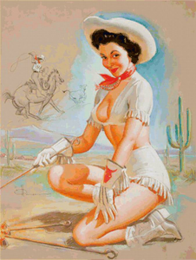 Девушка-ковбой - девушка - предпросмотр