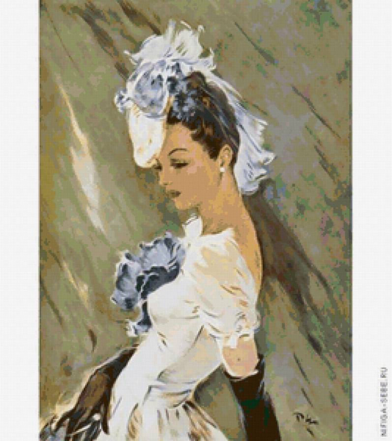 Серия "В французском стиле" - девушка - предпросмотр