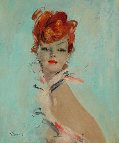 Серия "В французском стиле" - девушка - оригинал