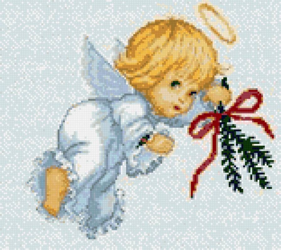 Ангелочек - малыши, рождество, ангелочек, ангелы, елка, ангелочки - предпросмотр