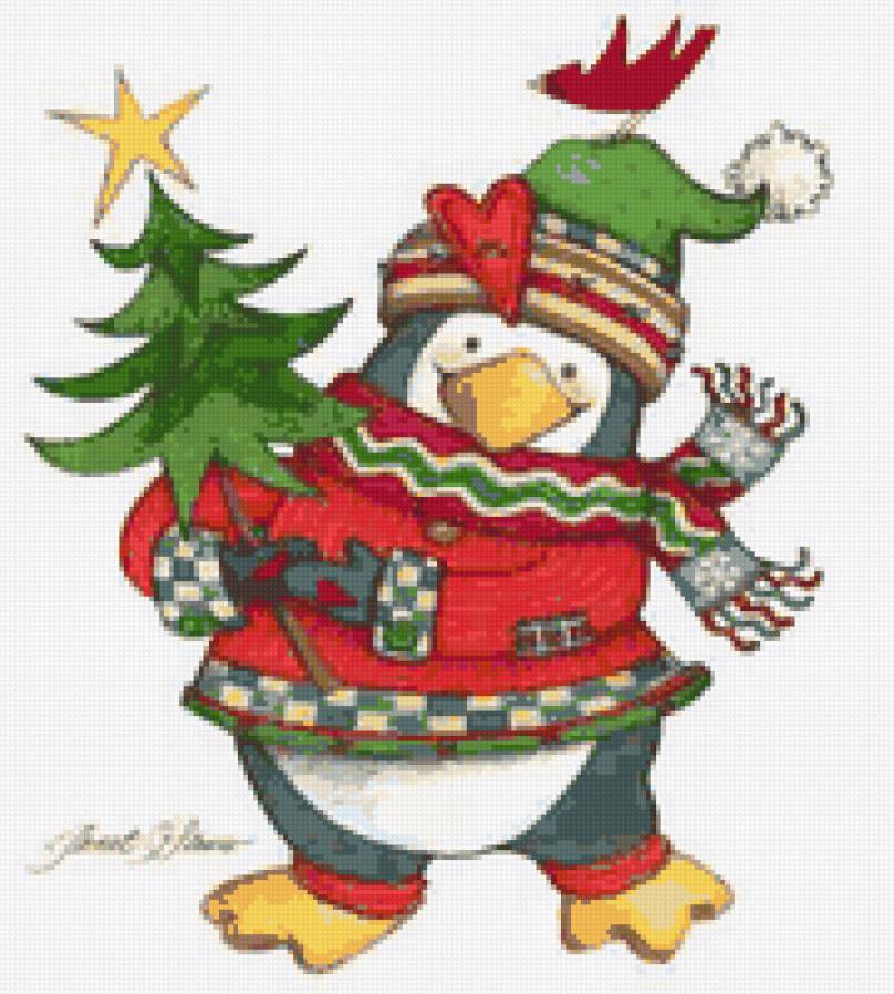 Пингвин - зима, пингвины, детские сюжеты, пингвин, новый год, пингвинята - предпросмотр